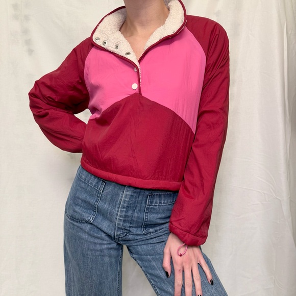 Zara Jackets & Blazers - Zara Pink and Red Colorblock Jacket